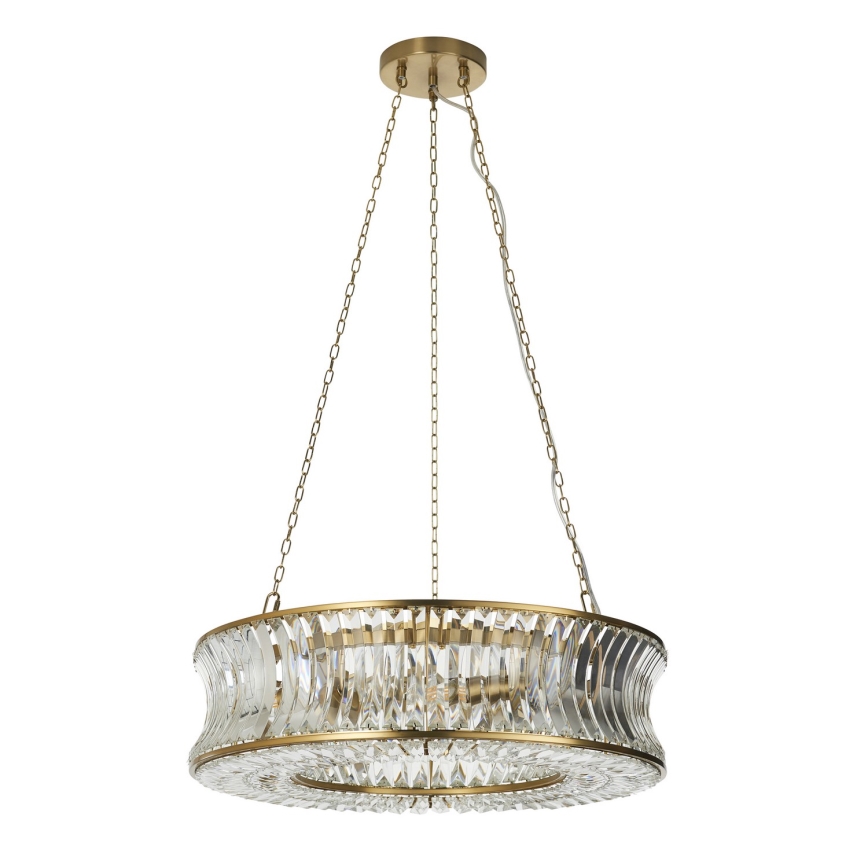 Endon 106811 - Lustră suspendată cu lanț, 6xE14/6W/230V, auriu