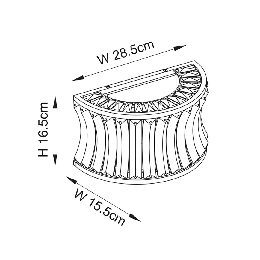 Endon 106812 - Aplică de perete 2xE14/7W/230V aurie