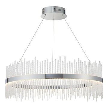 Endon 107108 - Lampă suspendată pe cablu, LED/56W/230V 3000K, crom lucios