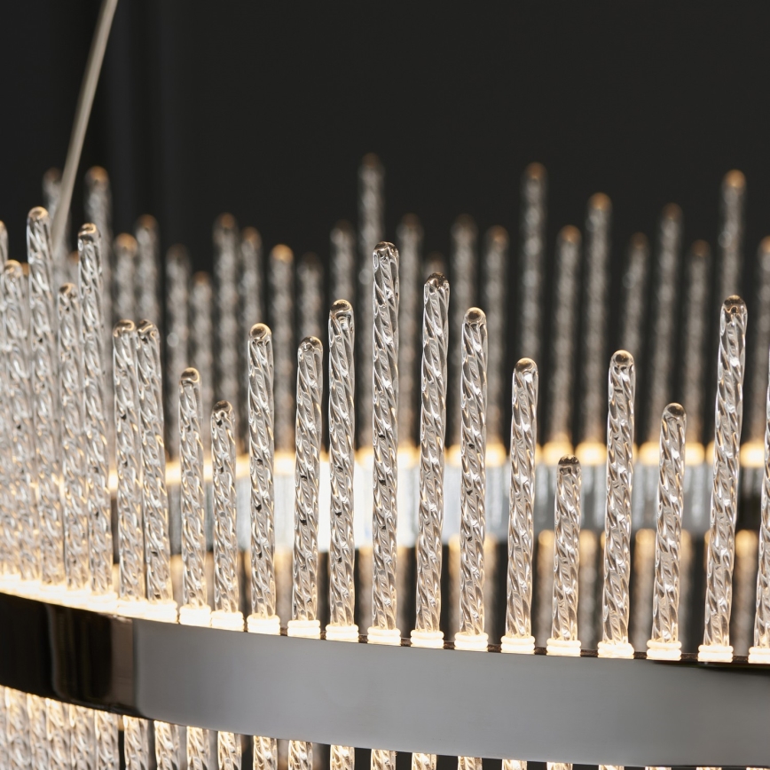 Endon 107108 - Lampă suspendată pe cablu, LED/56W/230V 3000K, crom lucios