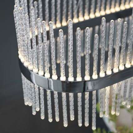 Endon 107109 - Candelabru LED suspendat pe cablu, 47W, 230V, 3000K, crom lucios