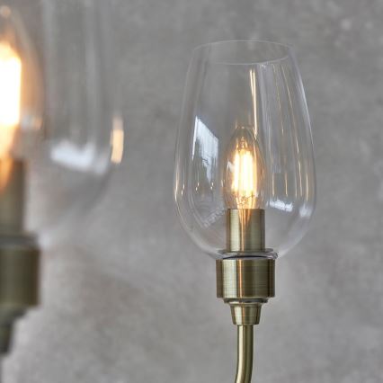 Endon 107791 - Candelabru pe lanț 6xE14/6W/230V alamă