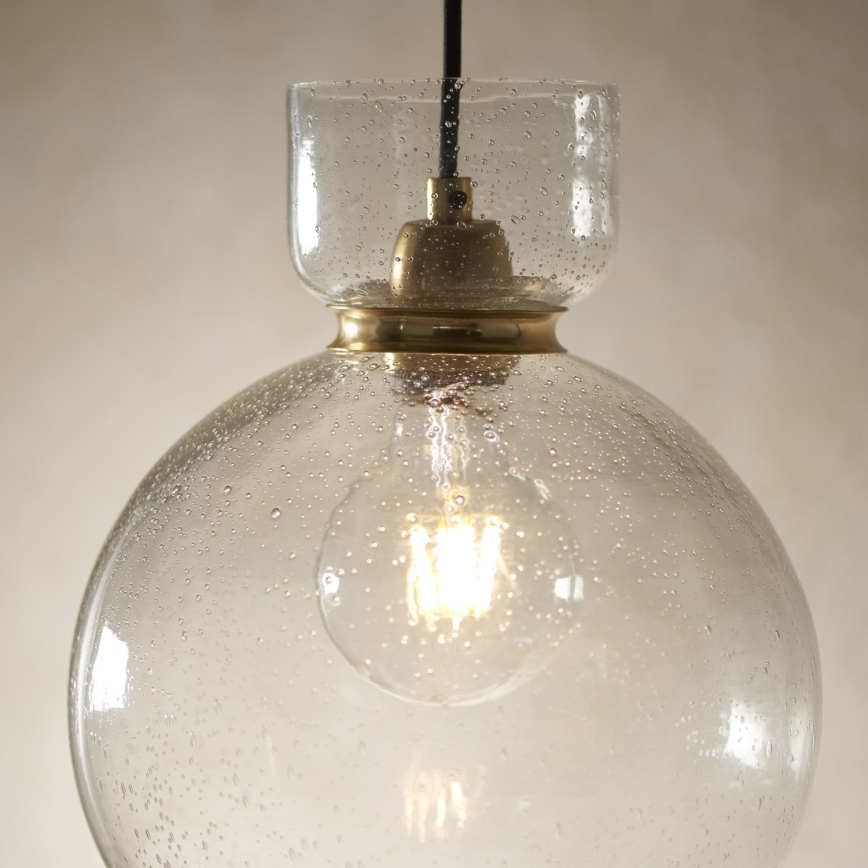 Endon 107948 - Lustră pe cablu 1xE27/10W/230V auriu/gri fumuriu