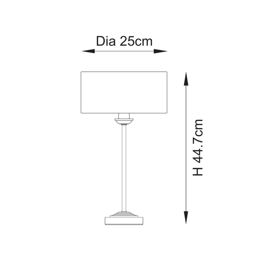 Endon 110728 - Lampă de masă HIGHCLERE 1xE14/7W/230V, bej/alamă, diam. 25 cm