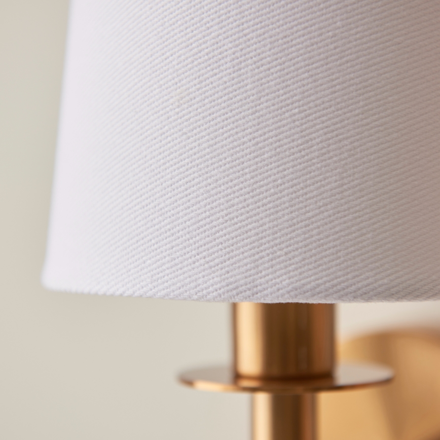 Endon 110738 - Aplica de perete 1xE14/6W/230V alb/auriu