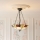 Endon 111879 - Candelabru pe lanț Tiffany INGRAM 3xE27/10W/230V, diam. 45 cm