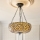 Endon 111882 - Candelabru pe lanț Tiffany MILLE FEUX 3xE27/10W/230V, diam. 45 cm