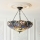 Endon 111887 - Candelabru cu lanț Tiffany SULLIVAN 3xE27/10W/230V Ø 57 cm