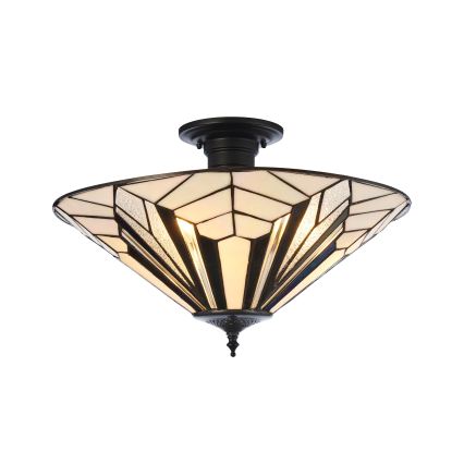 Endon 111895 - Lustră aplicată Tiffany ASTORIA 3xE27/10W/230V Ø 48 cm