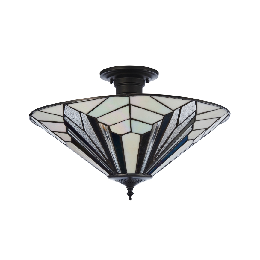 Endon 111895 - Lustră aplicată Tiffany ASTORIA 3xE27/10W/230V Ø 48 cm