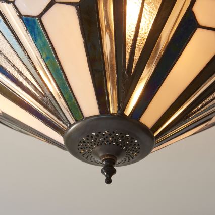 Endon 111895 - Lustră aplicată Tiffany ASTORIA 3xE27/10W/230V Ø 48 cm