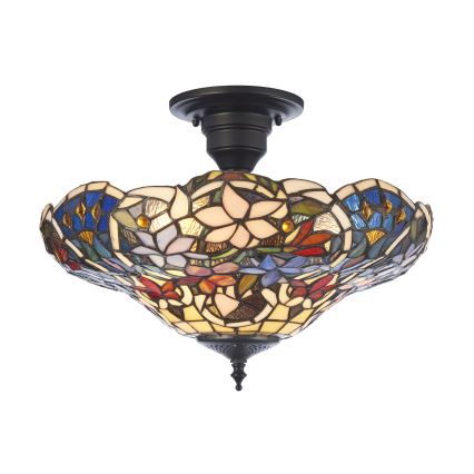 Endon 111915 - Plafonieră Tiffany SULLIVAN 3xE27/10W/230V Ø 40 cm