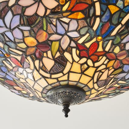 Endon 111915 - Plafonieră Tiffany SULLIVAN 3xE27/10W/230V Ø 40 cm