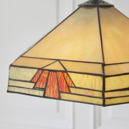 Endon 111989 - Lustră cu lanț Tiffany NEVADA 3xE27/10W/230V Ø 40 cm