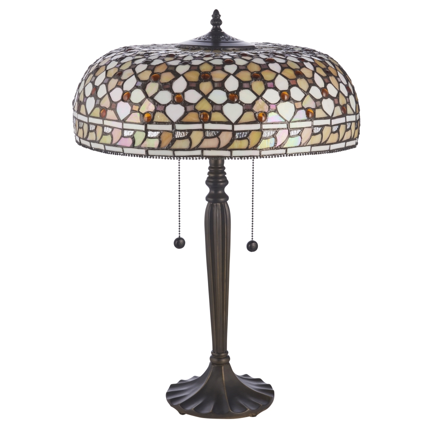 Endon 112178 - Lampă de masă Tiffany MILLE FEUX 2xE14/40W/230V diametru 45 cm