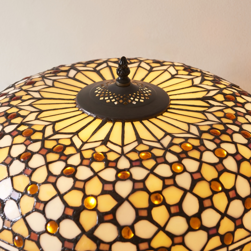 Endon 112178 - Lampă de masă Tiffany MILLE FEUX 2xE14/40W/230V diametru 45 cm