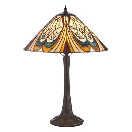 Endon 112185 - Lampă de masă Tiffany HECTOR 1xE27/10W/230V Ø 40 cm