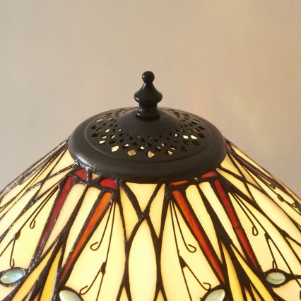 Endon 112185 - Lampă de masă Tiffany HECTOR 1xE27/10W/230V Ø 40 cm