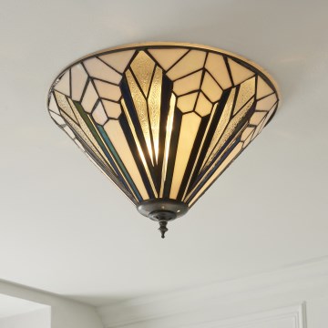 Endon 112191 - Plafonieră Tiffany ASTORIA 2xE27/60W/230V, Ø 40 cm