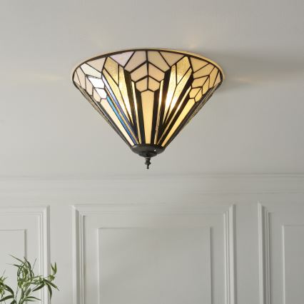 Endon 112191 - Plafonieră Tiffany ASTORIA 2xE27/60W/230V, Ø 40 cm