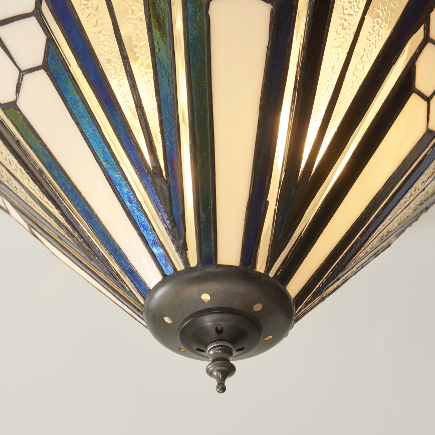 Endon 112191 - Plafonieră Tiffany ASTORIA 2xE27/60W/230V, Ø 40 cm