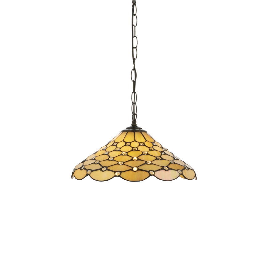 Endon 112226 - Lustru suspendat pe lanț Tiffany PEARL 1xE27/10W/230V Ø 45 cm