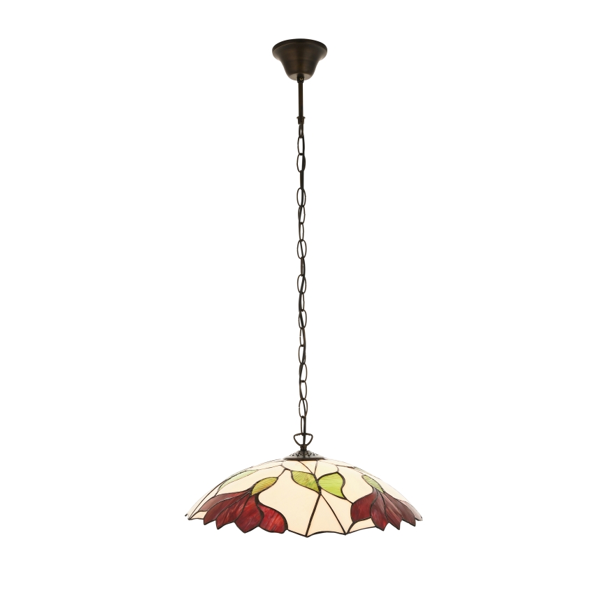 Endon 112246 - Lustră suspendată pe lanț Tiffany BOTANICA, 1xE27/60W/230V, Ø 45 cm