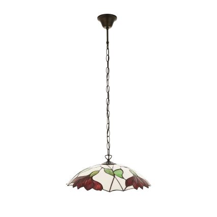 Endon 112246 - Lustră suspendată pe lanț Tiffany BOTANICA, 1xE27/60W/230V, Ø 45 cm
