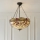 Endon 112251 - Candelabru Tiffany DRAGONFLY suspendat pe lanț, 3xE27/60W/230V, Ø 50 cm