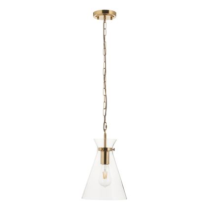 Endon 112859 - Candelabru pe lanț HARLOW 1xE27/10W/230V alamă
