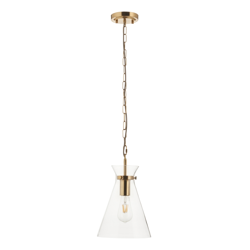 Endon 112859 - Candelabru pe lanț HARLOW 1xE27/10W/230V alamă