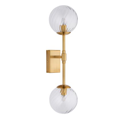 Endon 114042 - Aplică de perete 2xG9/3,2W/230V, cu finisaj auriu