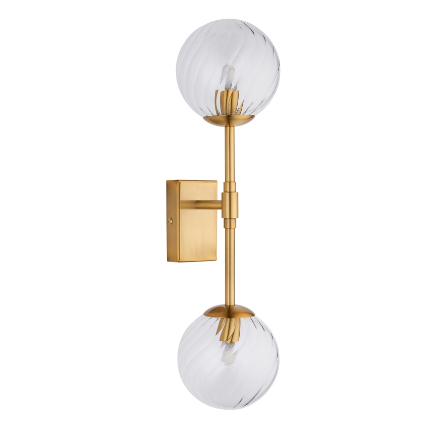 Endon 114042 - Aplică de perete 2xG9/3,2W/230V, cu finisaj auriu