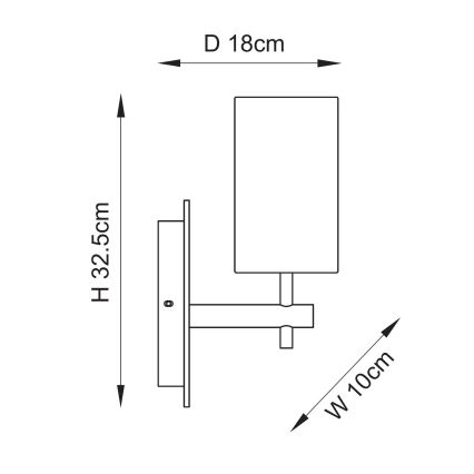 Endon 114201 - Aplica de perete 1xE14/7W/230V bej/auriu