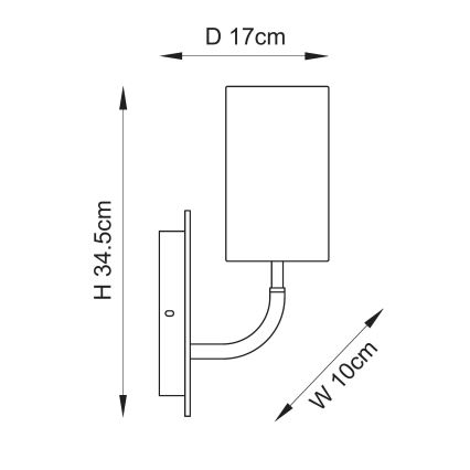 Endon 114203 - Aplică de perete 1xE14/7W/230V bej/auriu