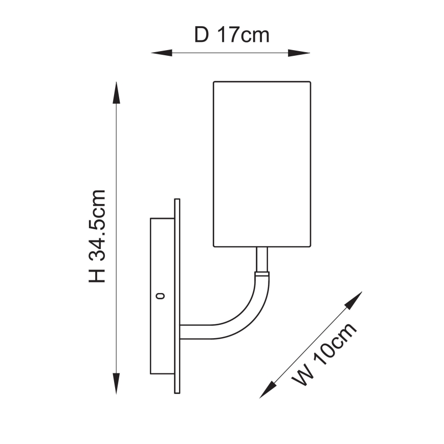 Endon 114203 - Aplică de perete 1xE14/7W/230V bej/auriu