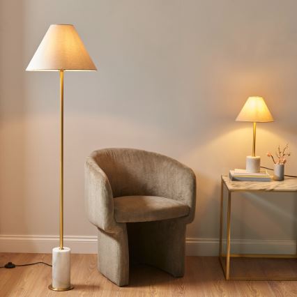 Endon 114209 - Lampă de podea 1xE27/10W/230V bej/auriu