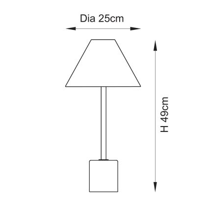 Endon 114211 - Lampă de masă 1xE14/7W/230V bej/alamă