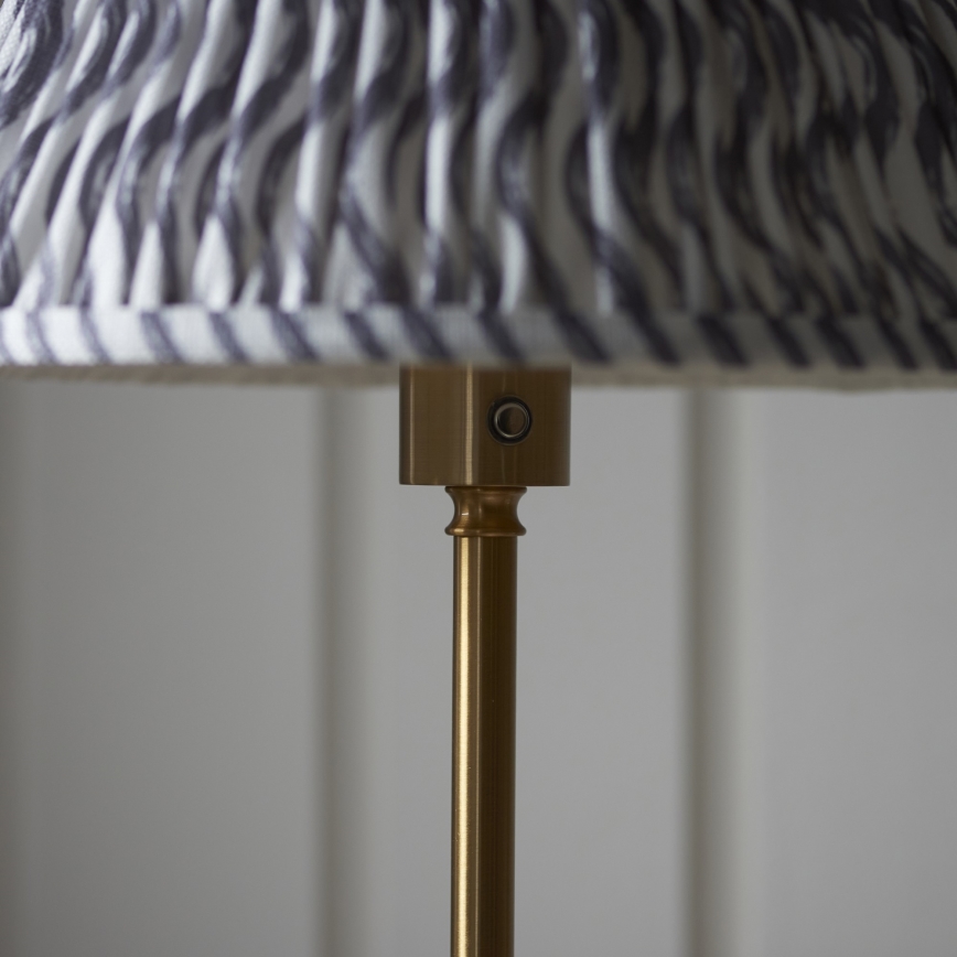 Endon 114785 - Lampă de podea LED reîncărcabilă și reglabilă BURLEY, LED/1,5W/5V, 3600 mAh, alamă/gri