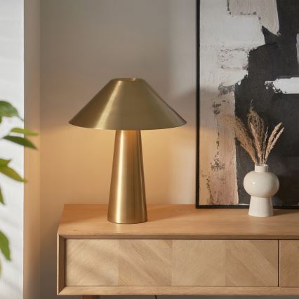 Endon 118685 - Lampă de masă ISAK, 1xE27/10W/230V, aurie