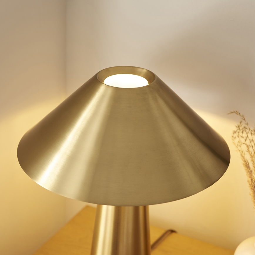 Endon 118685 - Lampă de masă ISAK, 1xE27/10W/230V, aurie