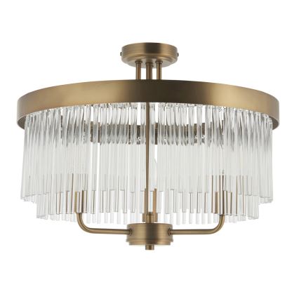 Endon 119109 - Plafonieră aplicată CLERMONT 3xE14/6W/230V alamă