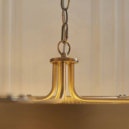 Endon 119110 - Candelabru CLERMONT cu lanț, 5xE14/6W/230V, alamă