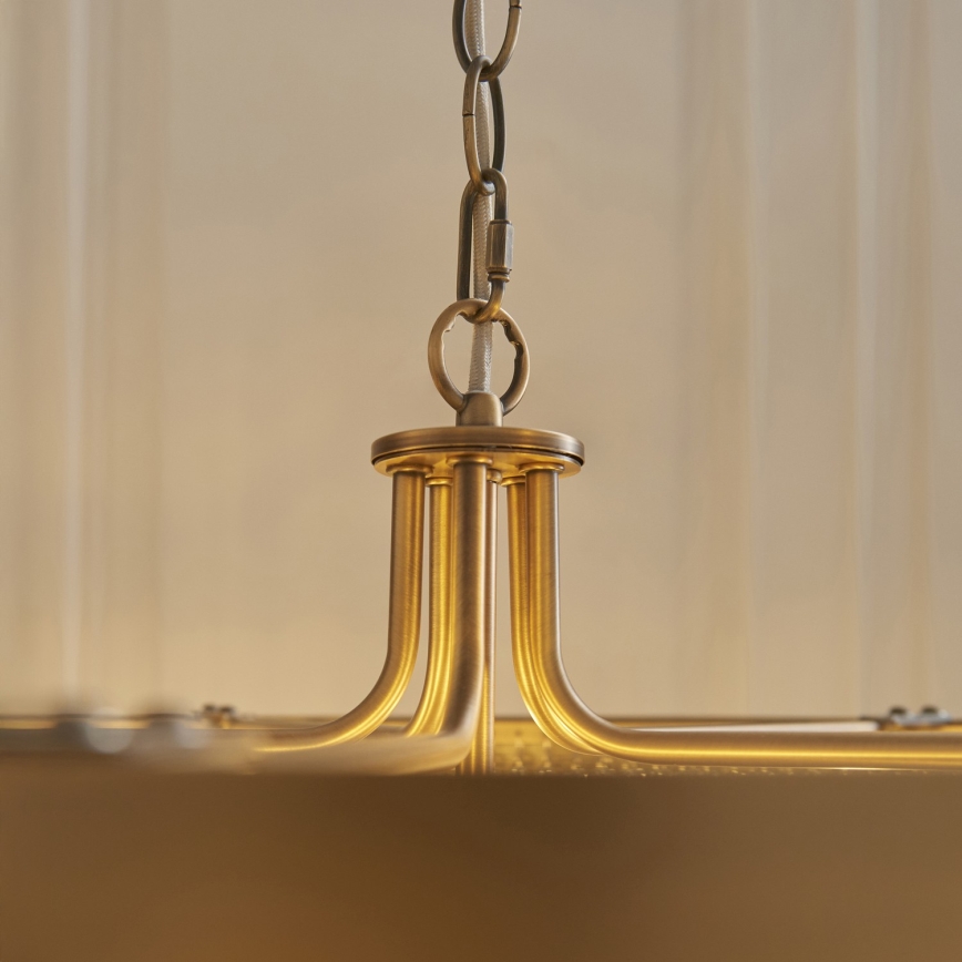 Endon 119110 - Candelabru CLERMONT cu lanț, 5xE14/6W/230V, alamă