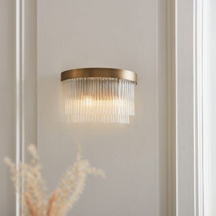 Endon 119125 - Aplica de perete CLERMONT, 2x E14, 6W, 230V, alamă