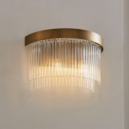 Endon 119125 - Aplica de perete CLERMONT, 2x E14, 6W, 230V, alamă