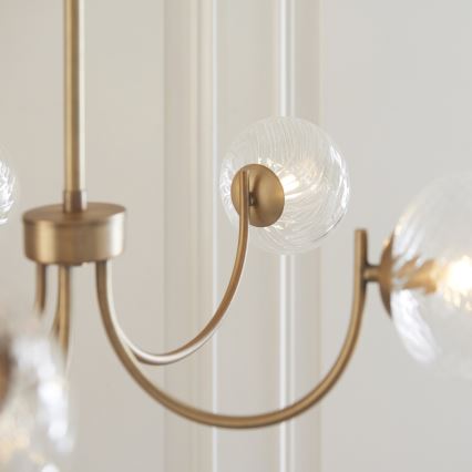 Endon 119210 - Candelabru HAGUE pe tijă, 5xG9/5W/230V, alamă