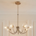 Endon 119224 - Lustră suspendată pe cablu HAGUE 7xG9/5W/230V alamă