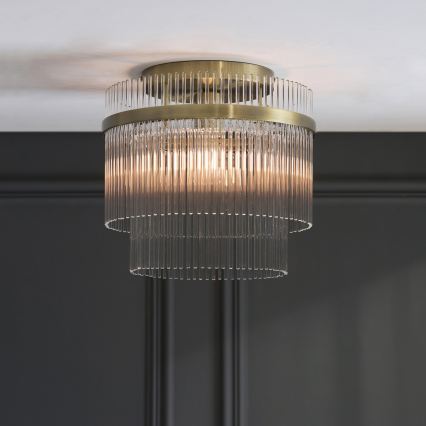 Endon 119492 - Lustră aplicată MARIETTA 1xE27/10W/230V alamă/clară