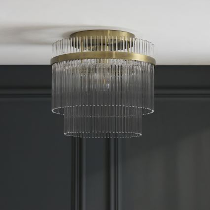 Endon 119492 - Lustră aplicată MARIETTA 1xE27/10W/230V alamă/clară